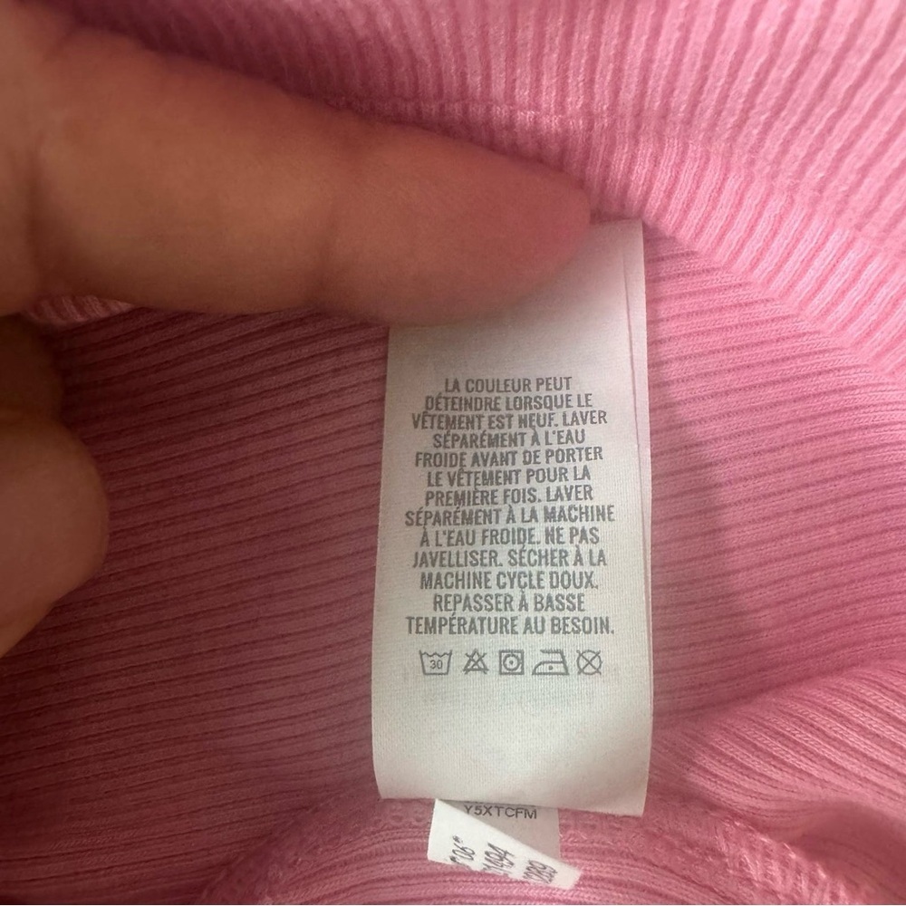 Aerie Pink Crop Top with - Picture 6 of 8